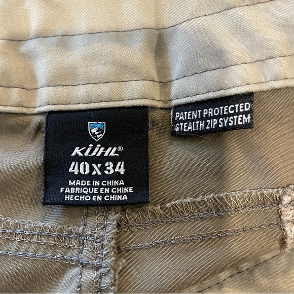 Kuhl Renegade Convertible Stealth Patented Zip Off System Pants in Khaki - 40x34 - Picture 5 of 8